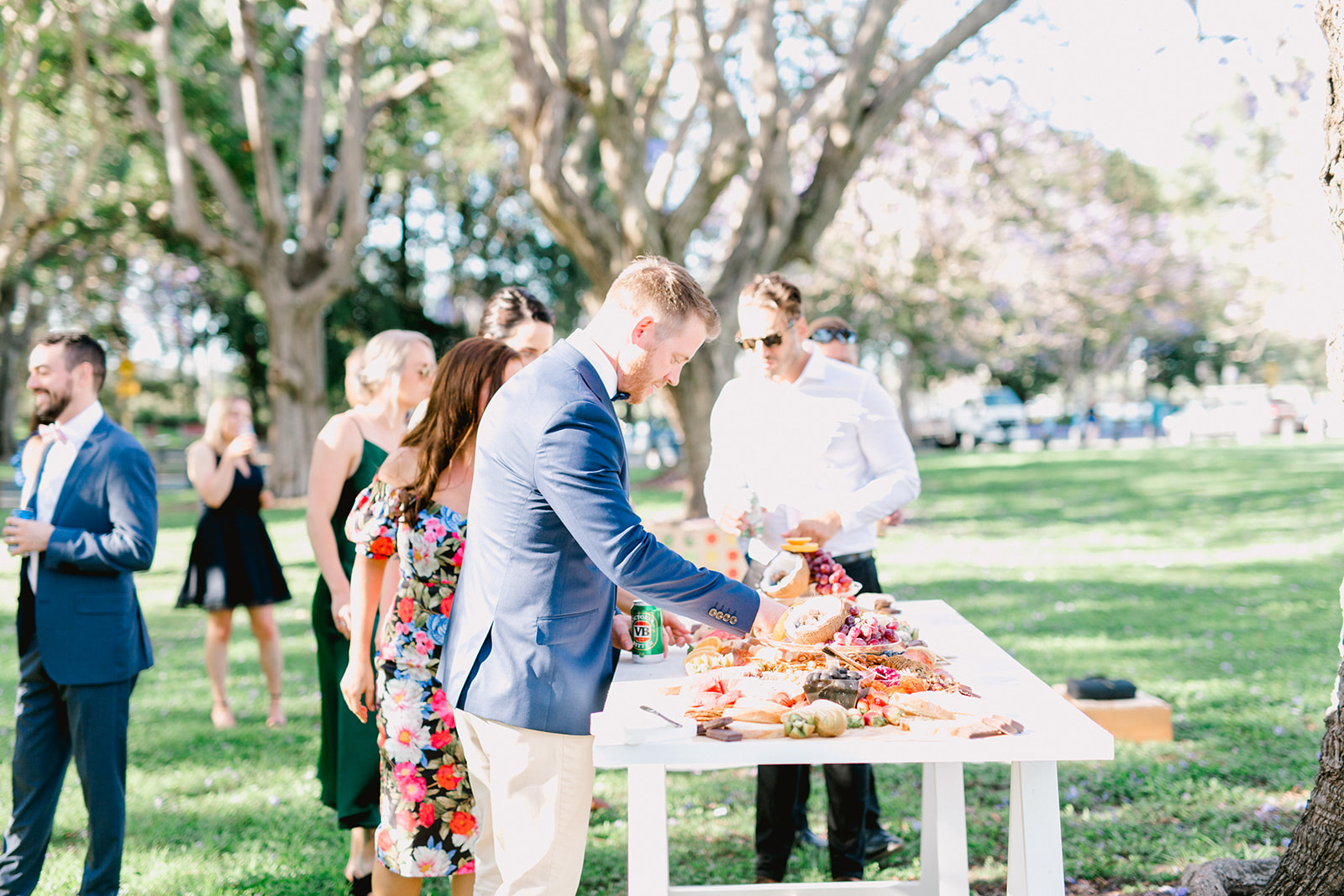 Wedding serving table