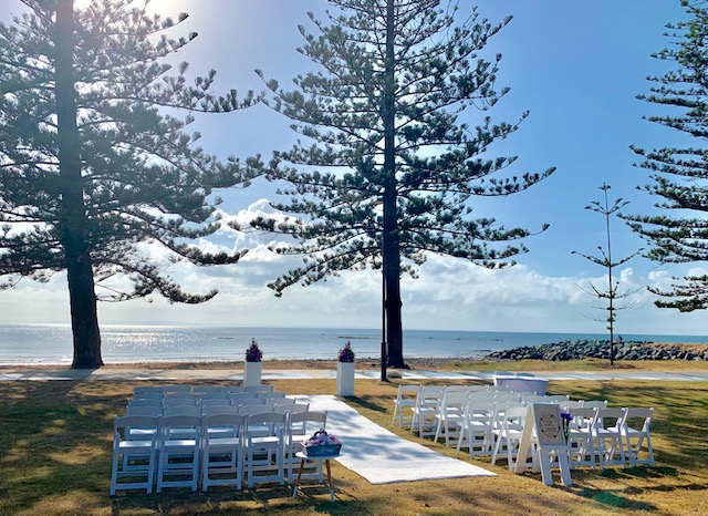 Scarborough Beach wedding ceremony