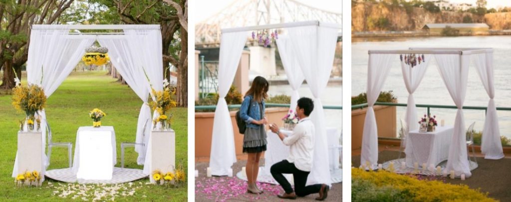 Ultimate romantic styled proposal setting