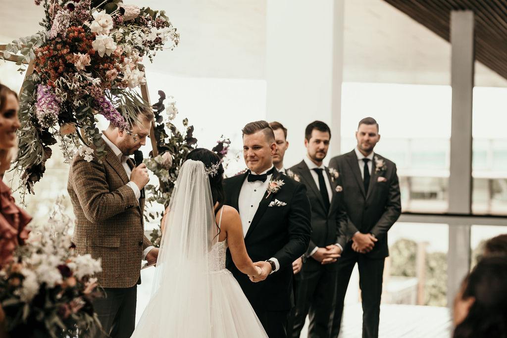 Hexagon wedding arbour Brisbane 