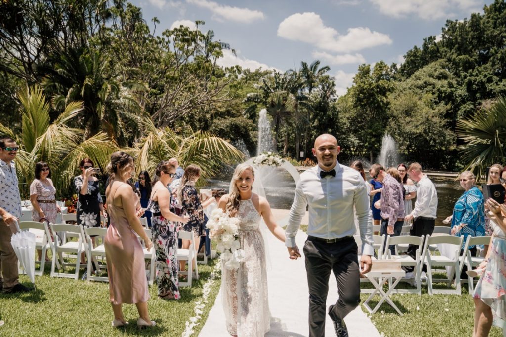 Brisbane City Botanical gardens wedding