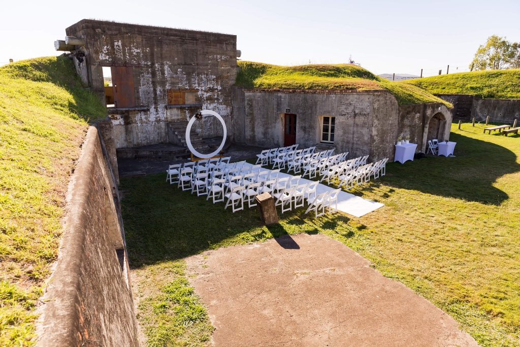 Fort Lytton wedding decor