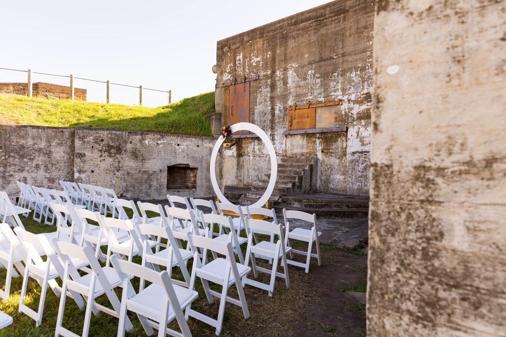 Fort Lytton wedding decoration