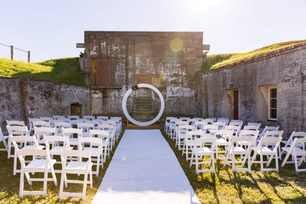 Fort Lytton wedding styling