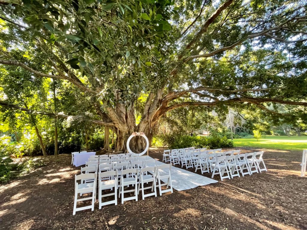 City Botanical Gardens wedding decor