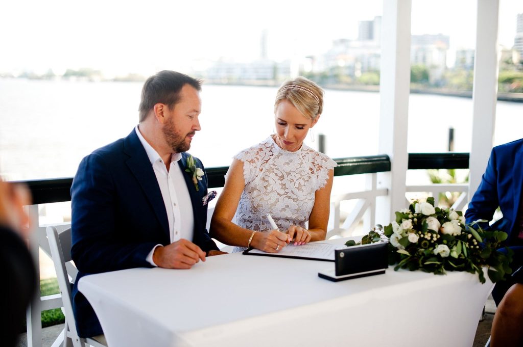 wedding signing Brisbane