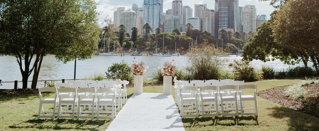 Brisbane river wedding ceremony