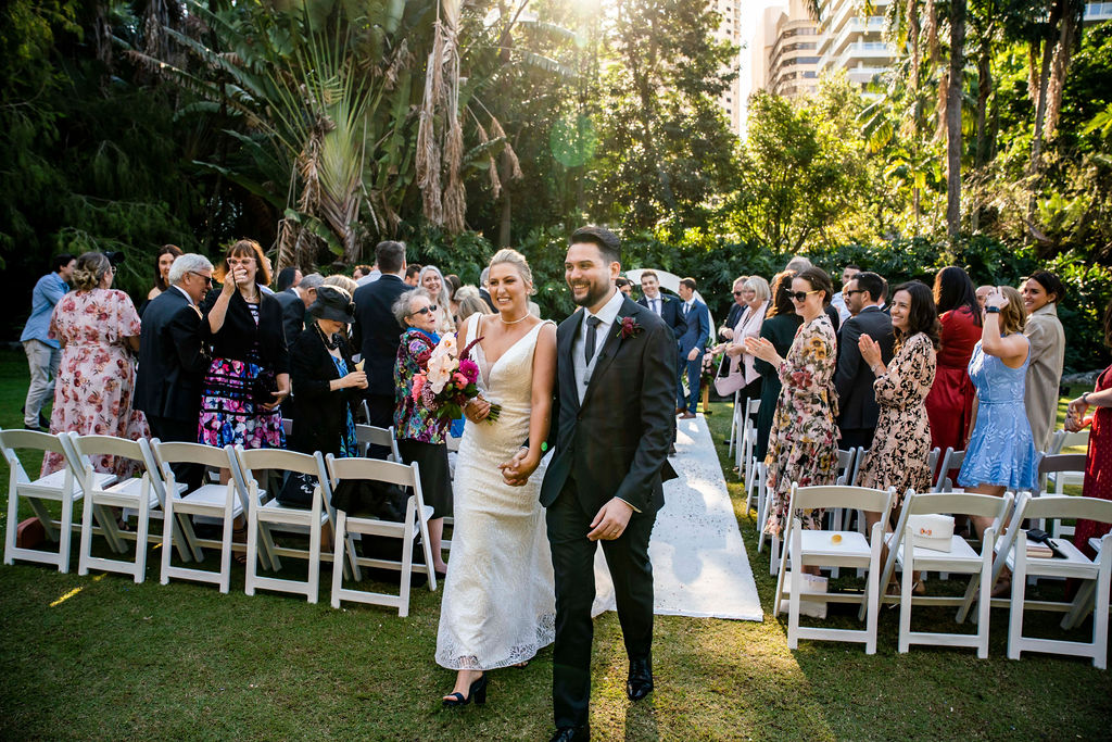 wedding at Brisbane City Botanic Gardens