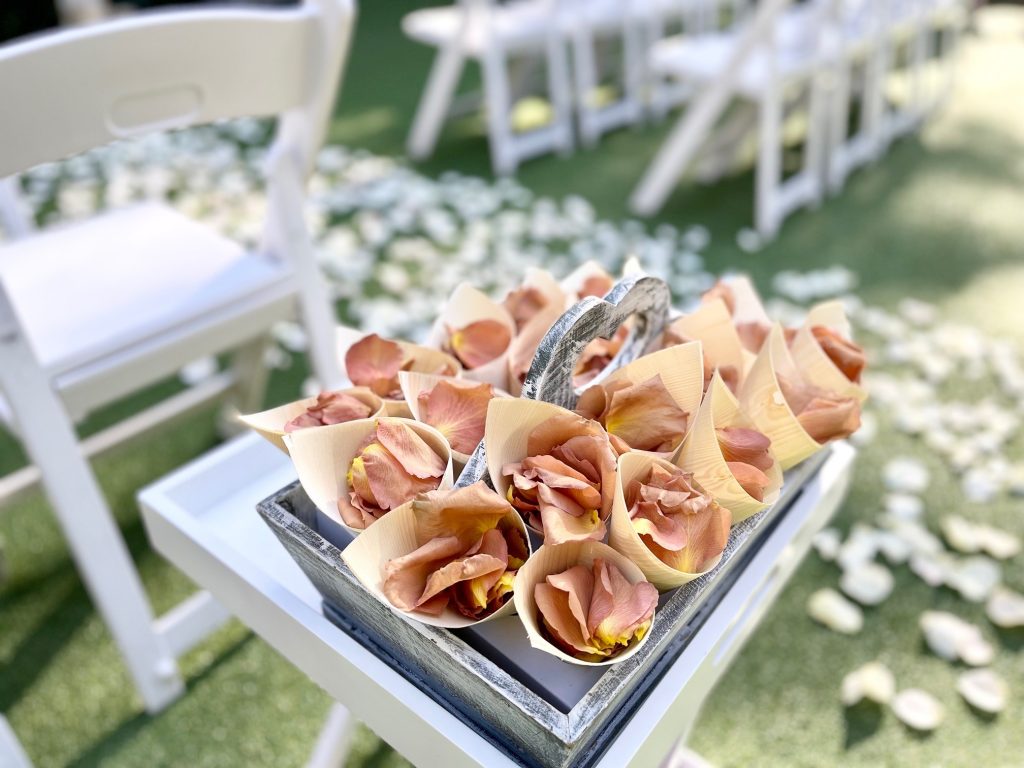 toffee rose petal confetti