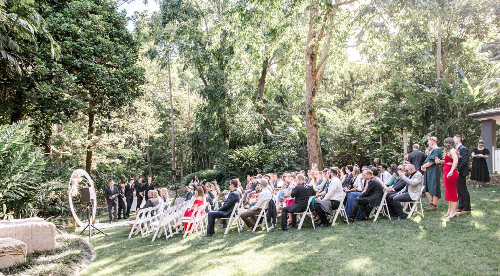 Lychee Lawn wedding ceremony setup