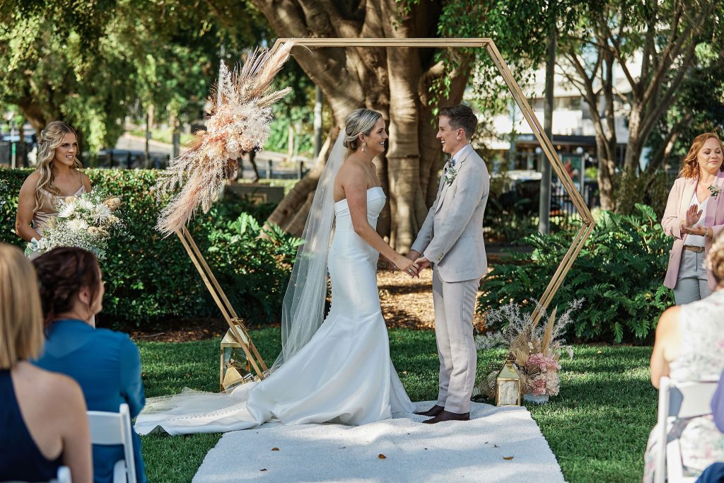 two brides wedding ceremony Brisbane