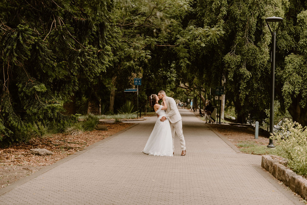 City Botanic Gardens wedding photography