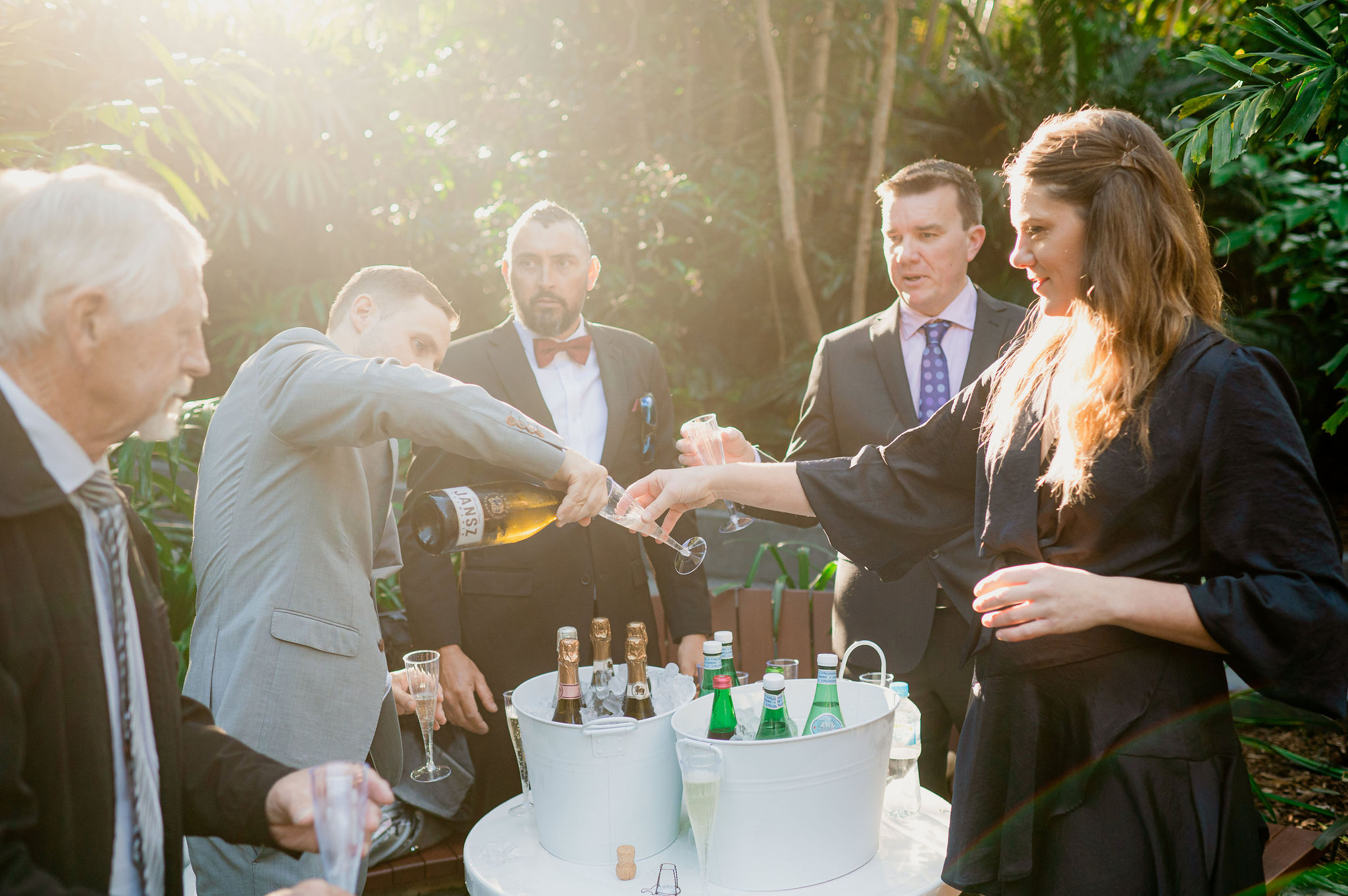 Mt Coot-tha botanic gardens wedding setup