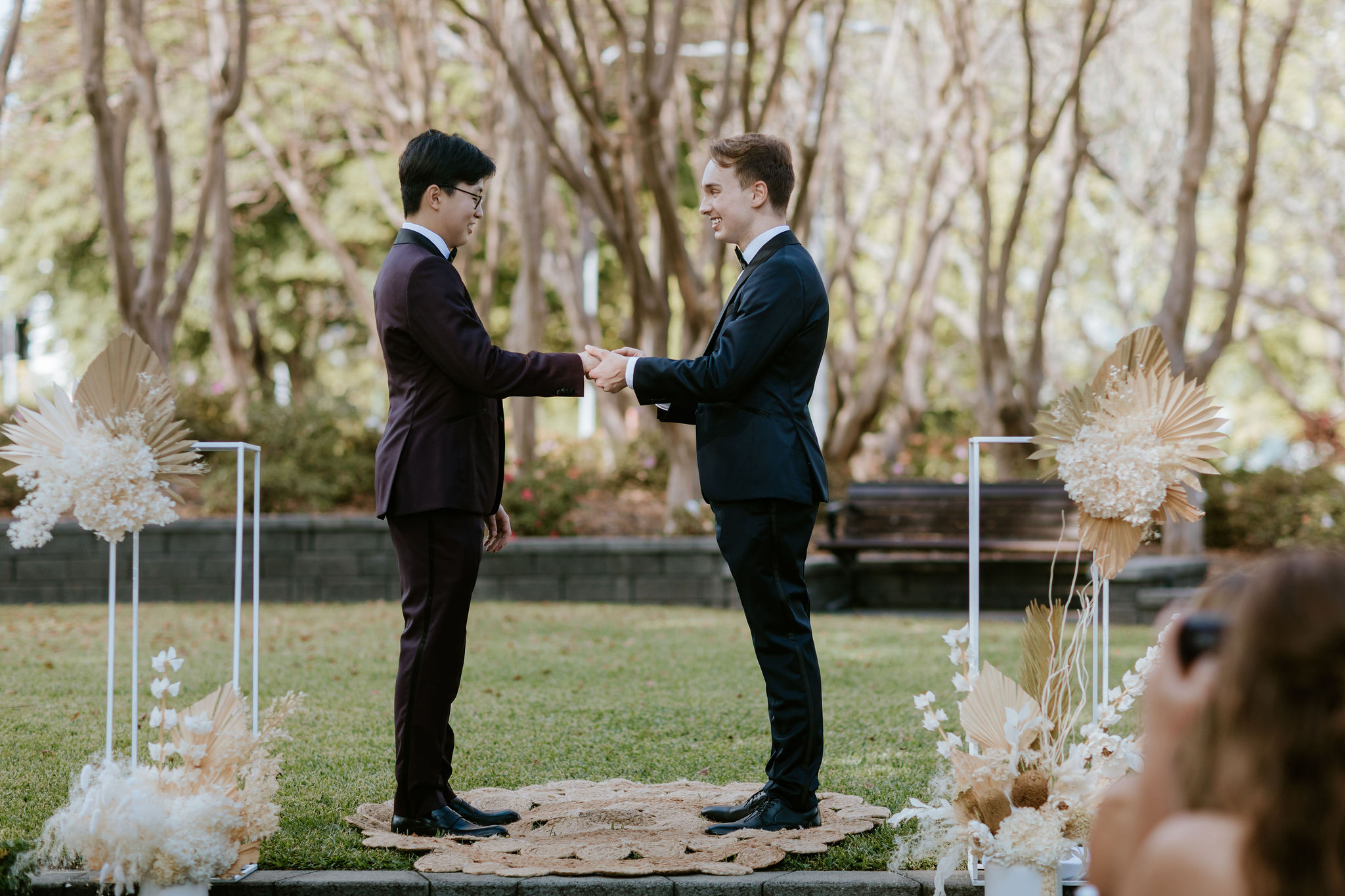 roma street park wedding decor