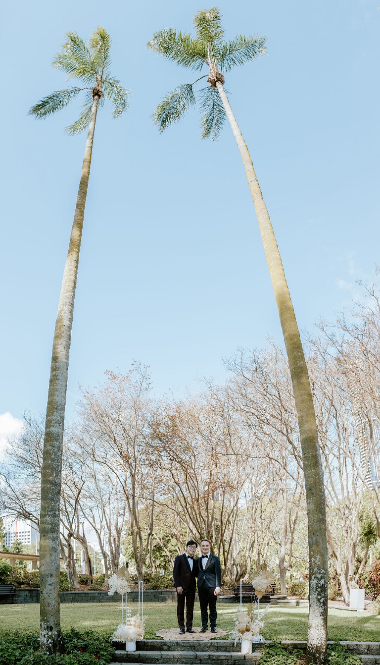 Palm Tree Ct wedding Brisbane City