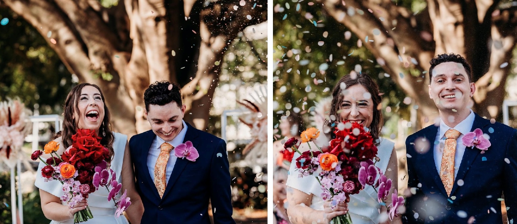 bio wedding confetti photo