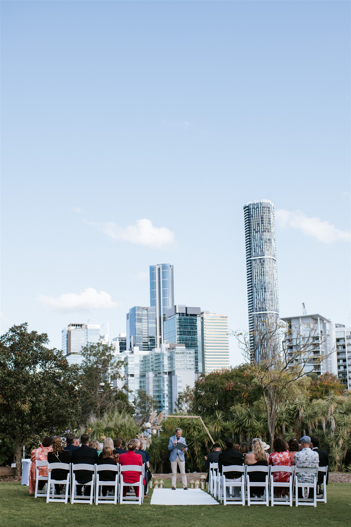 wedding ceremony setup Brisbane City