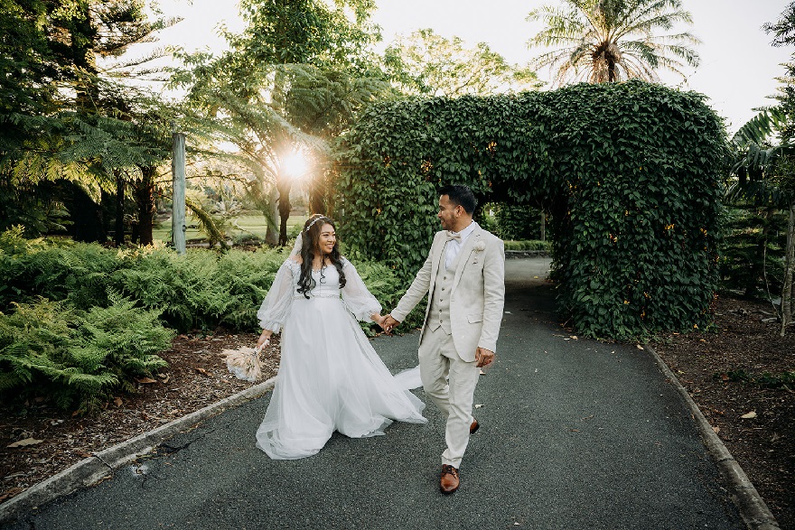 wedding photos Mt Coot-tha Botanic