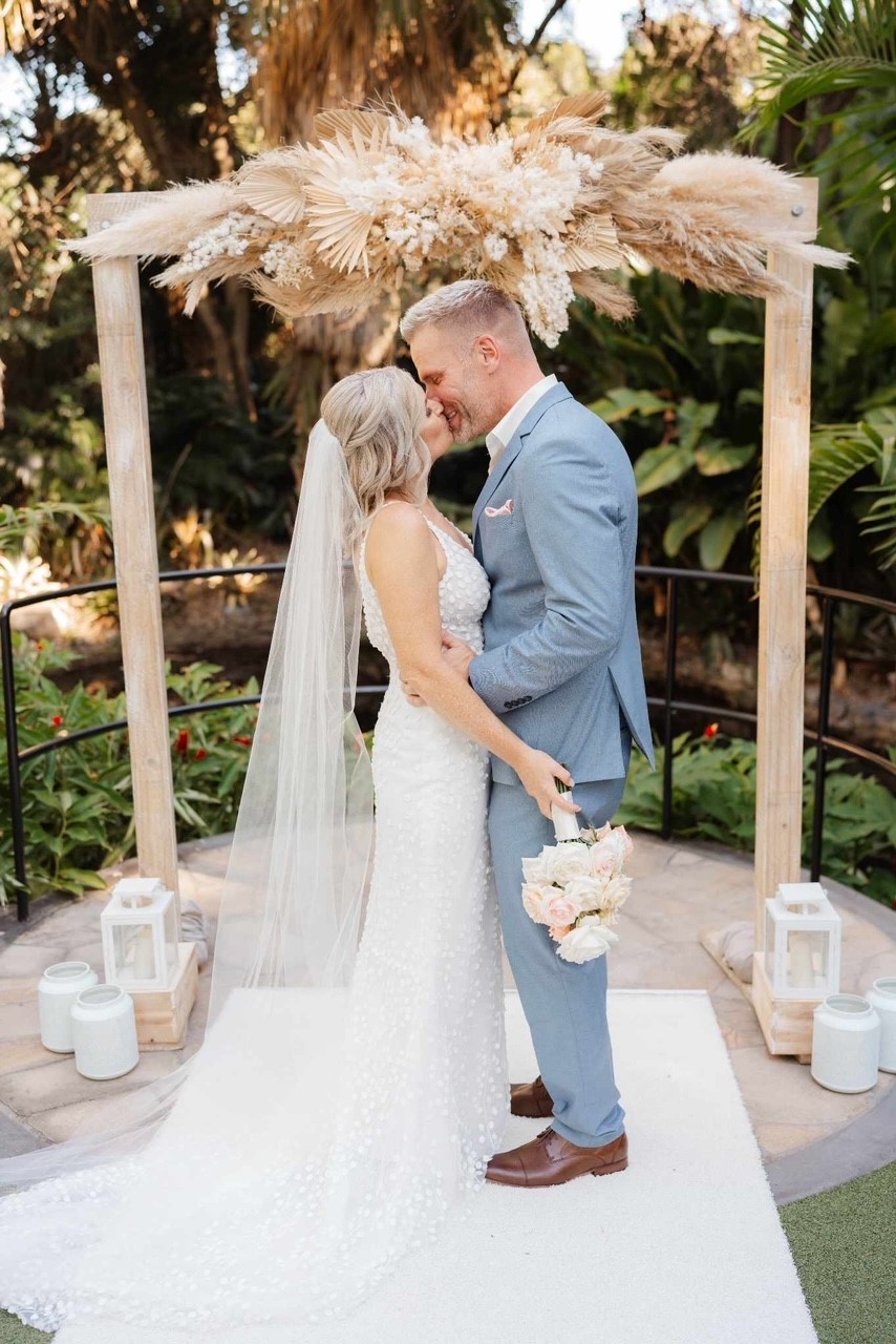 wooden wedding arbour Brisbane