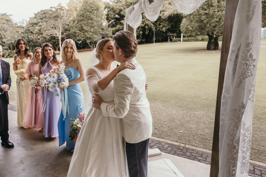 pastel bridesmaid dresses