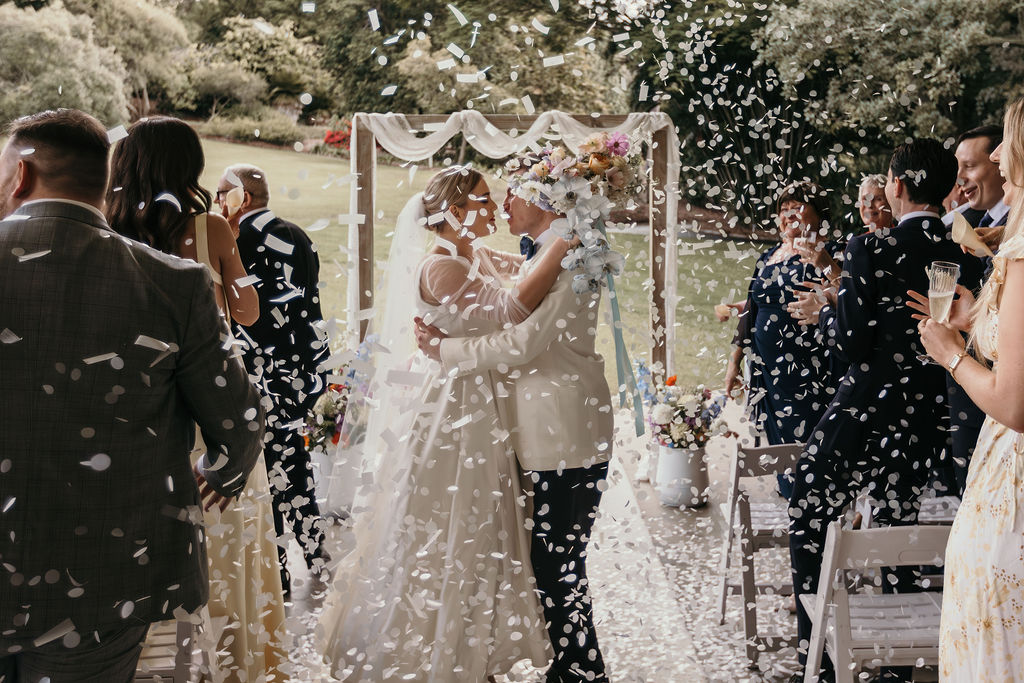 wedding ceremony confetti Brisbane