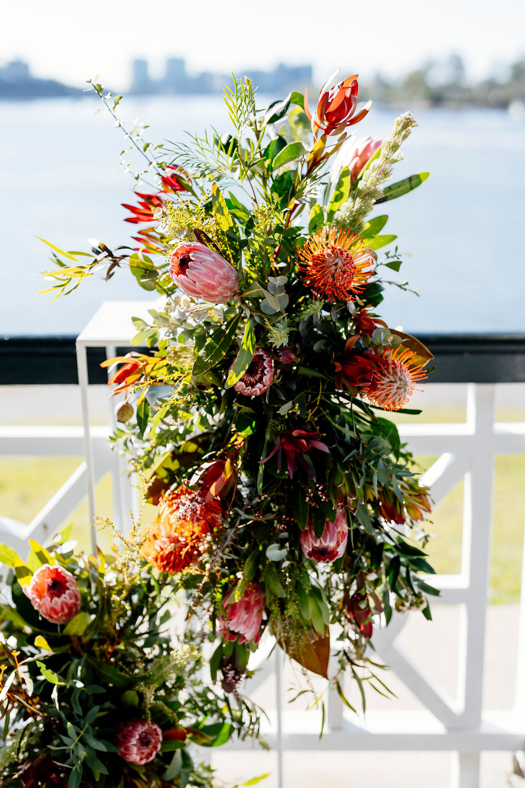 native arrangements wedding plinths