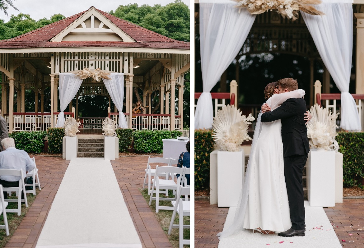 white wedding dried flowers