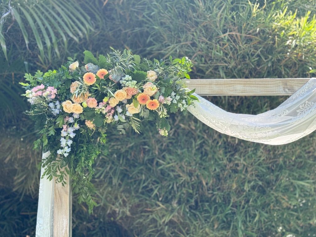 wedding arbour flower decor