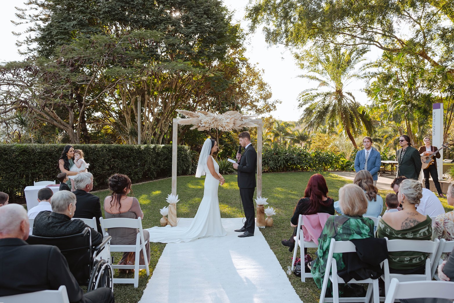 wedding ceremony Roma Street Park