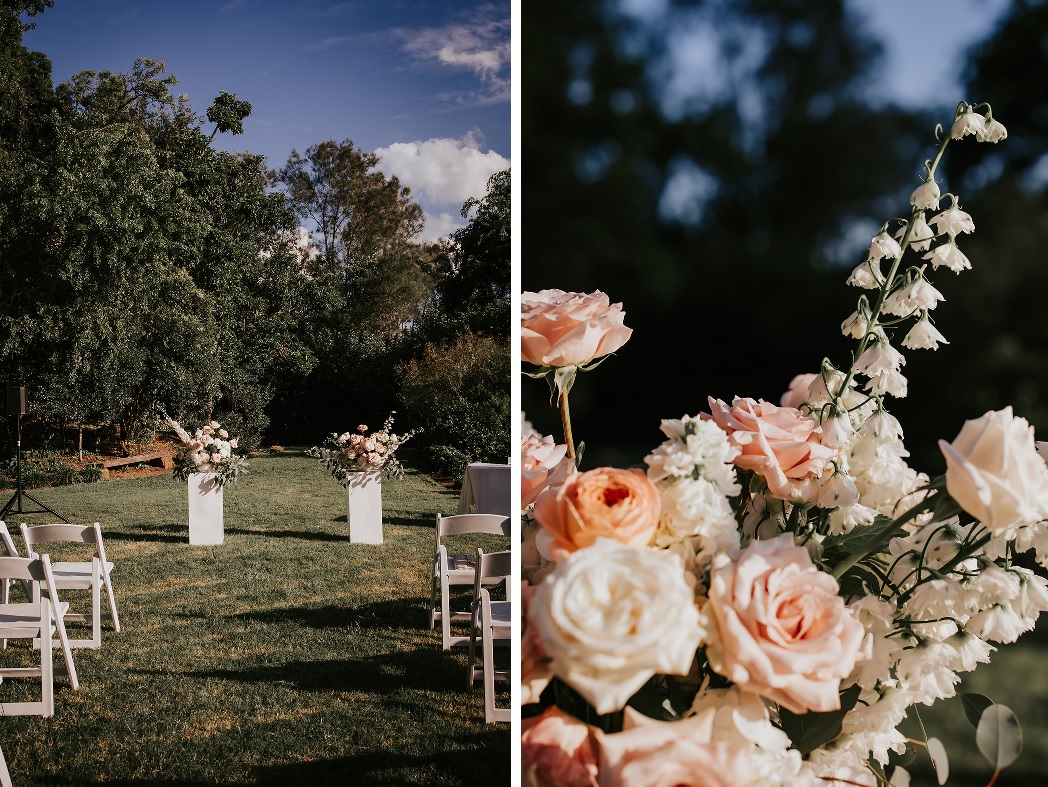 Lower River Terrace wedding decor