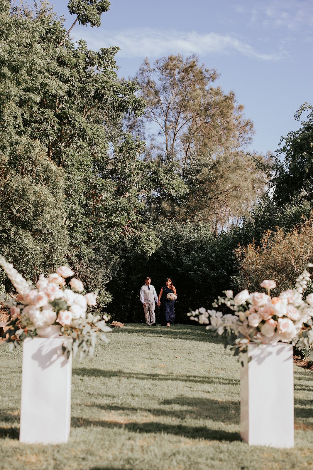 bride arrival at Lower River Terrace