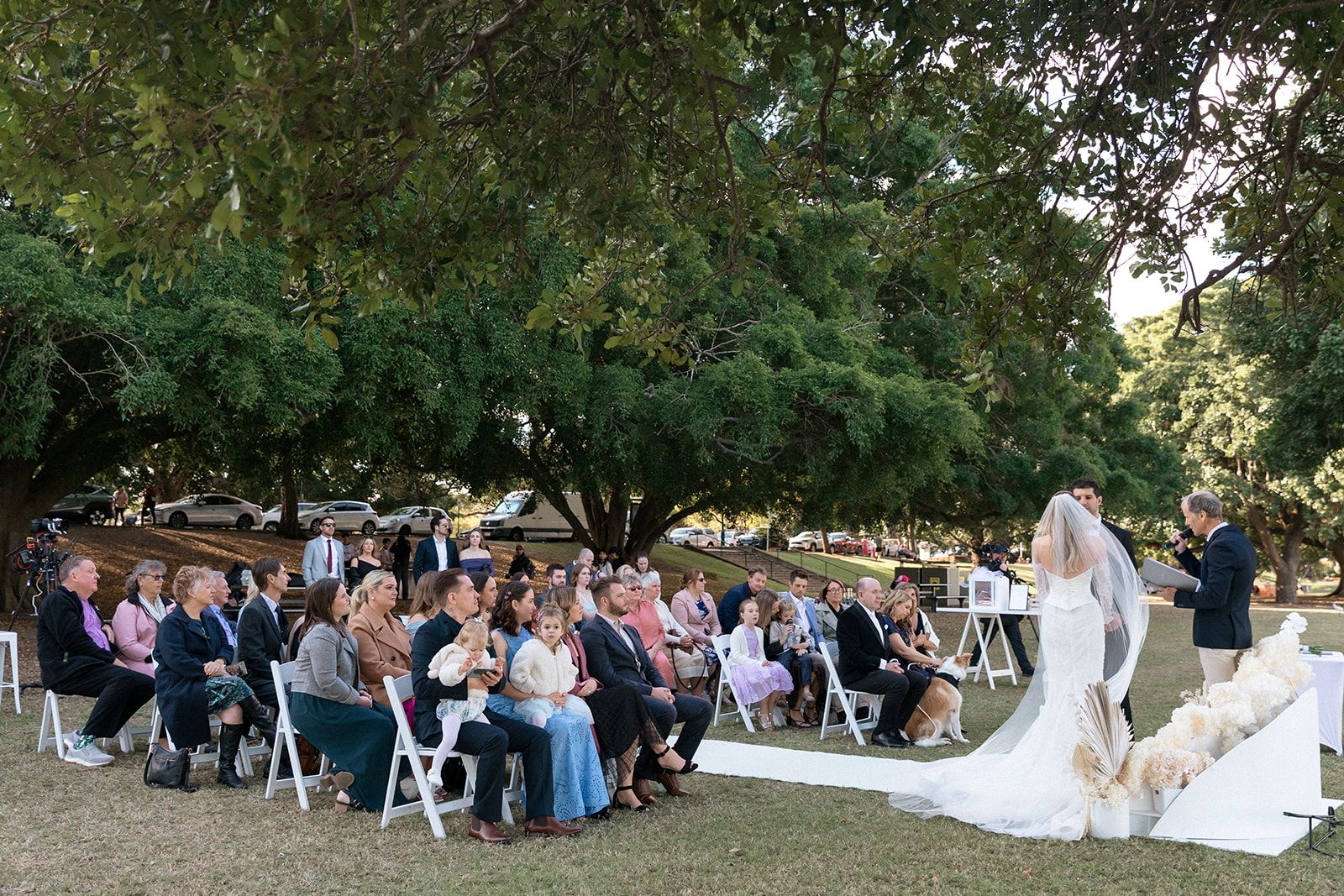 river view wedding ceremony decor New Farm Park
