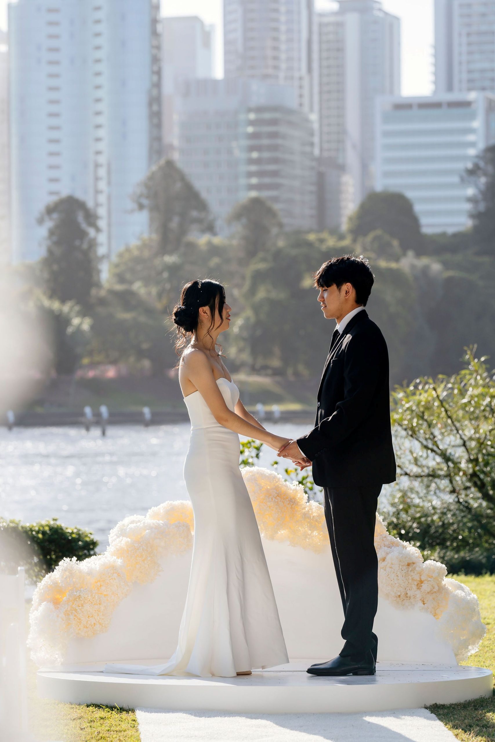 Wedding ceremony flowers