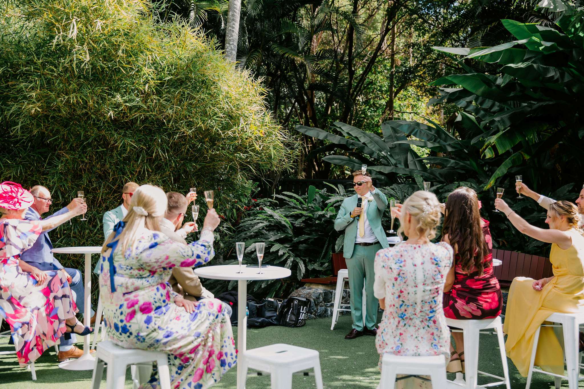 wedding cocktail hour toast