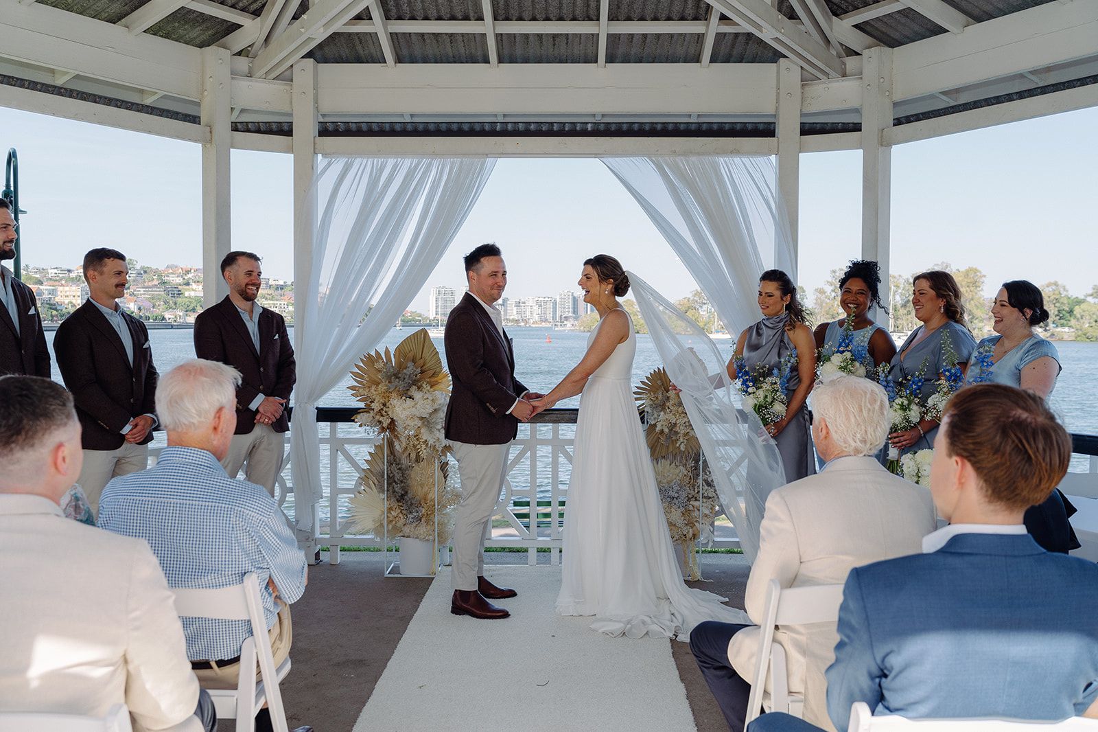 Newstead rotunda ceremony blue theme