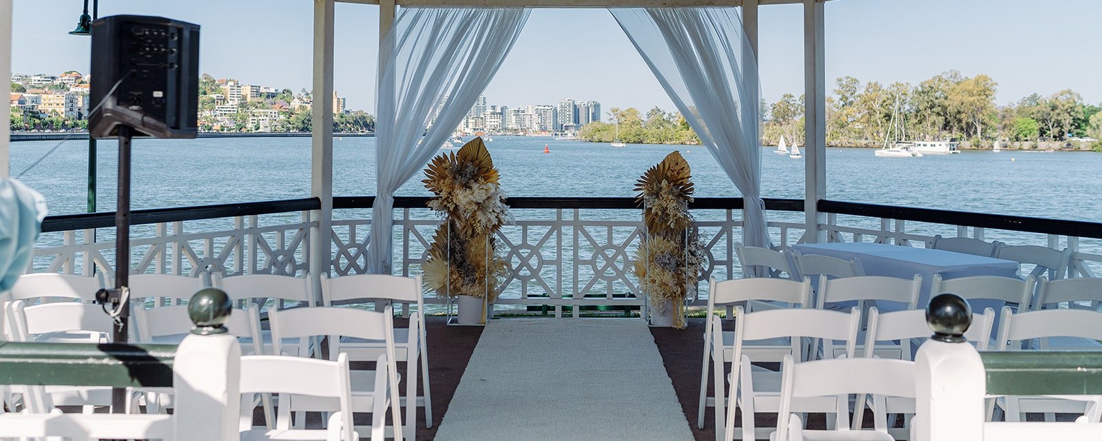 Newstead rotunda wedding decoration