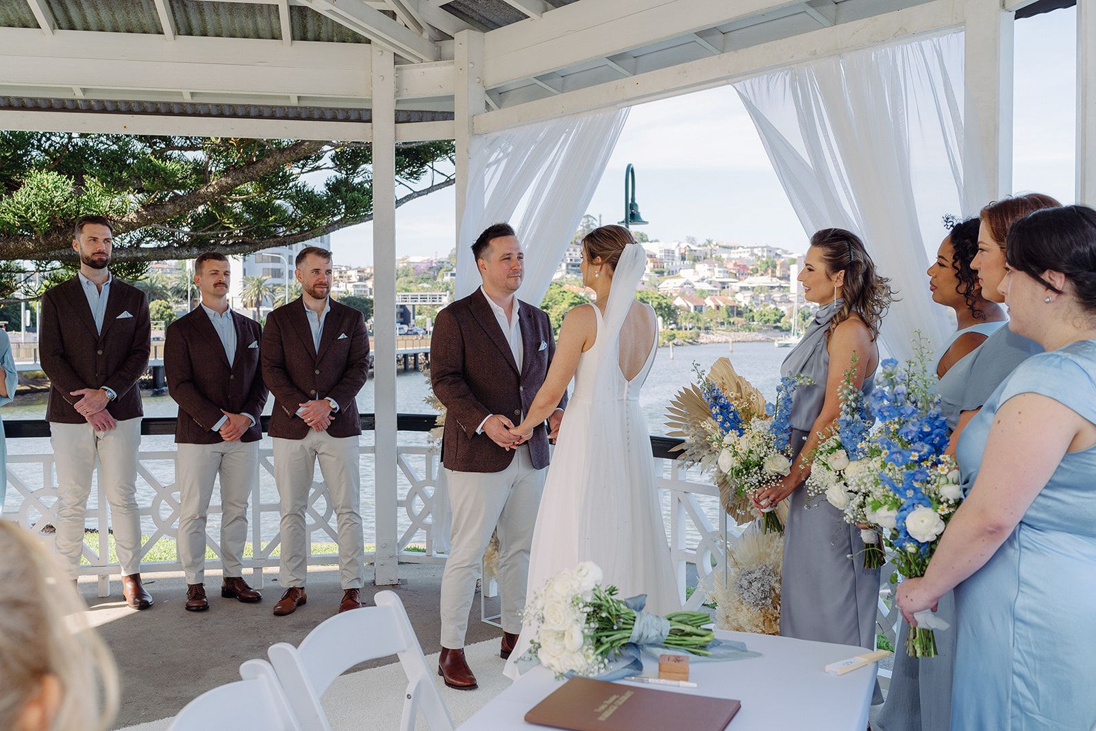 Newstead rotunda wedding party
