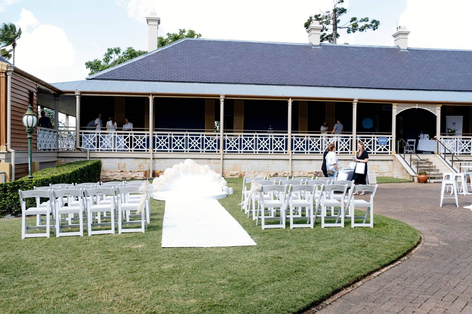 white cocktail hour furniture Newstead House