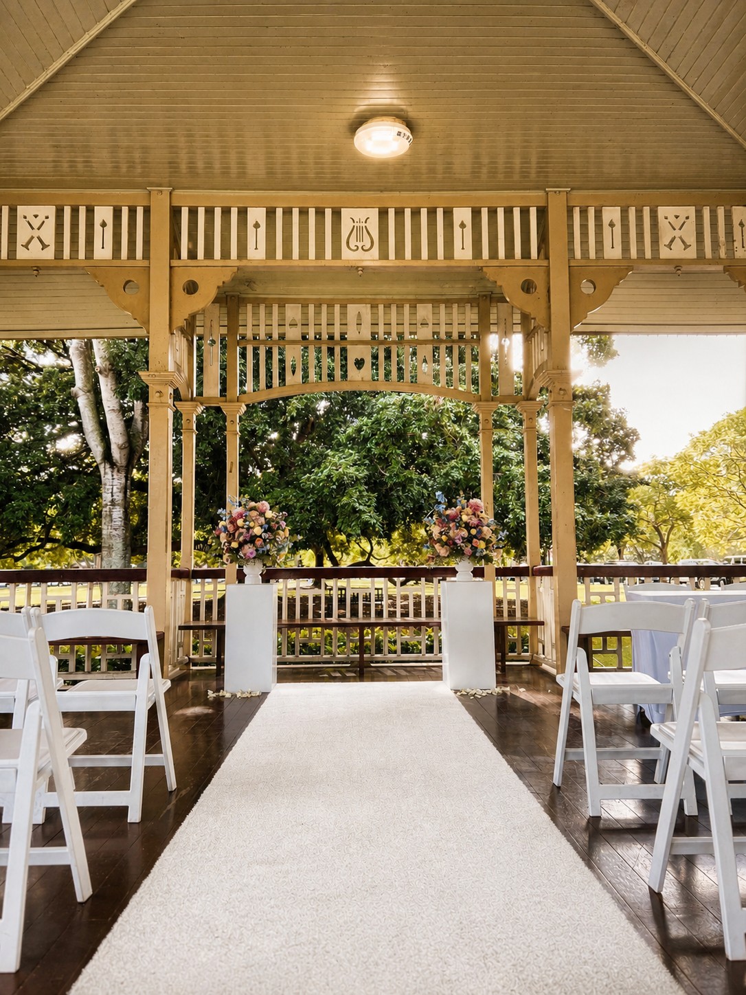 wedding decoration New Farm Park