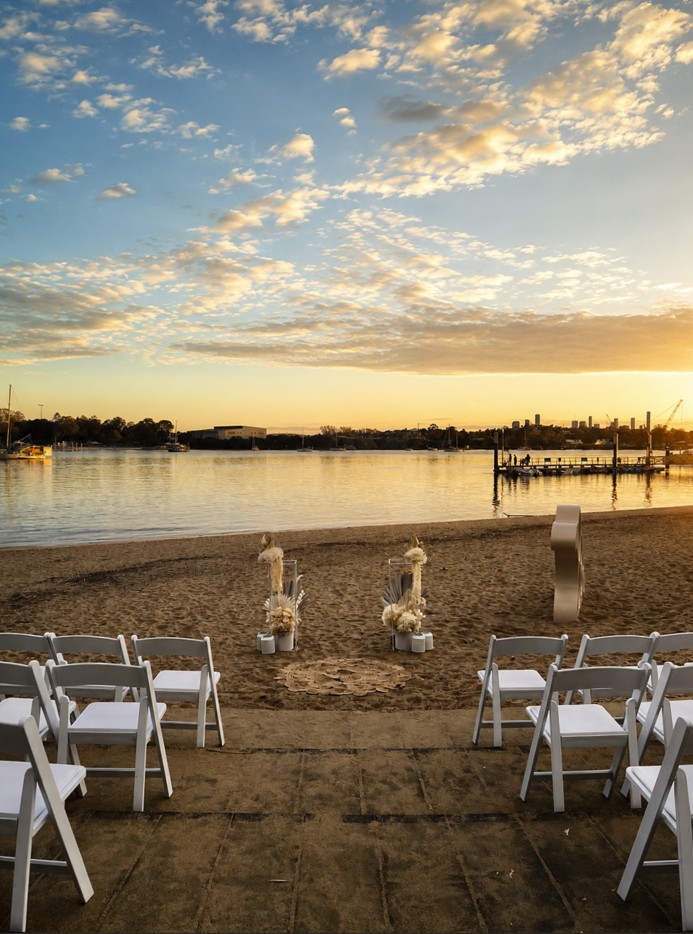 Beach wedding in Brisbane