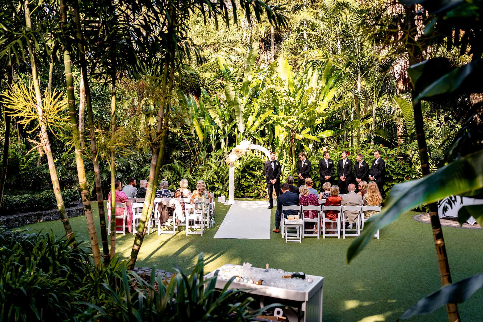 wedding decor and set up Mt Coot-tha