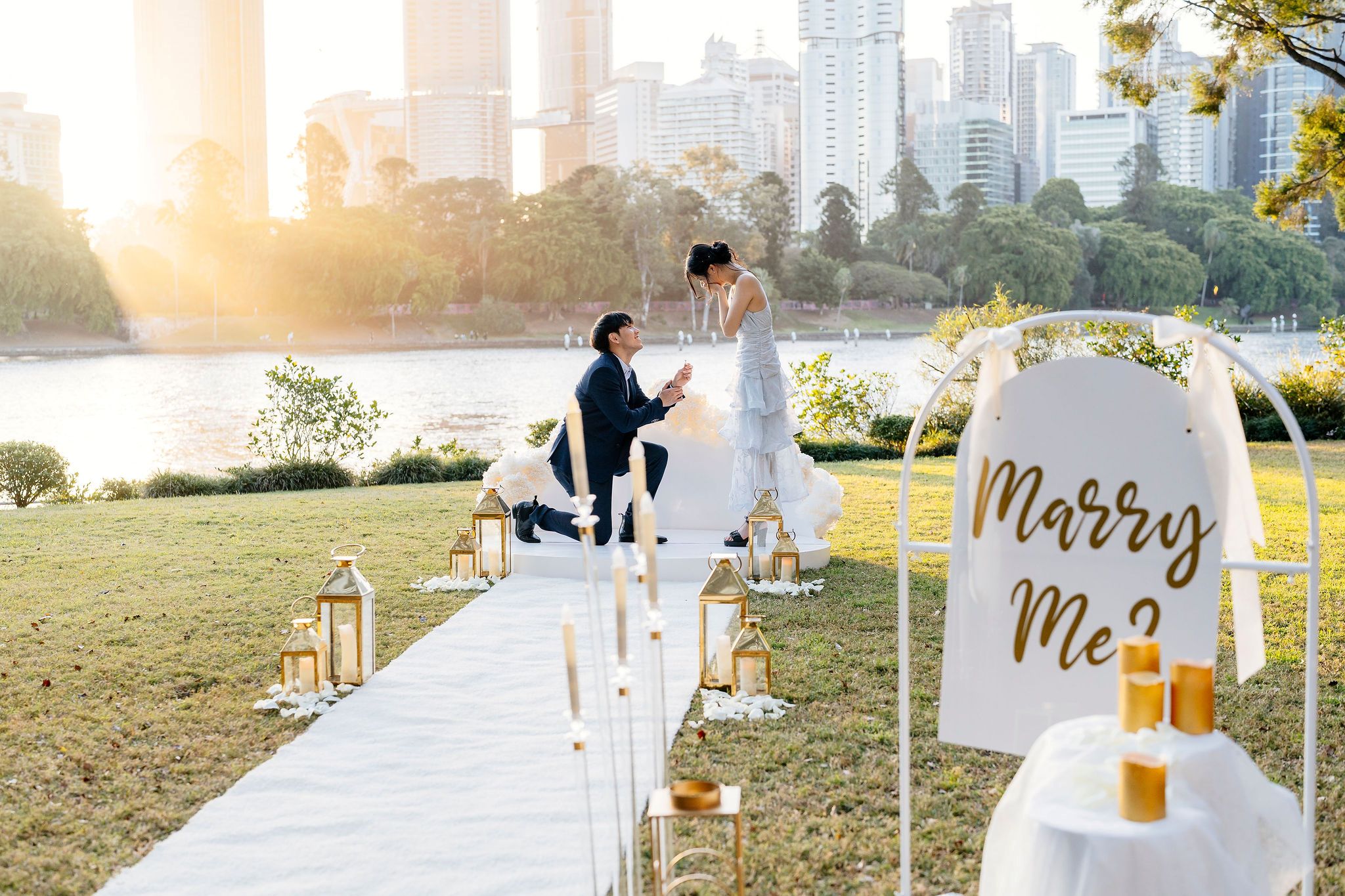 Sunset Proposal Brisbane River