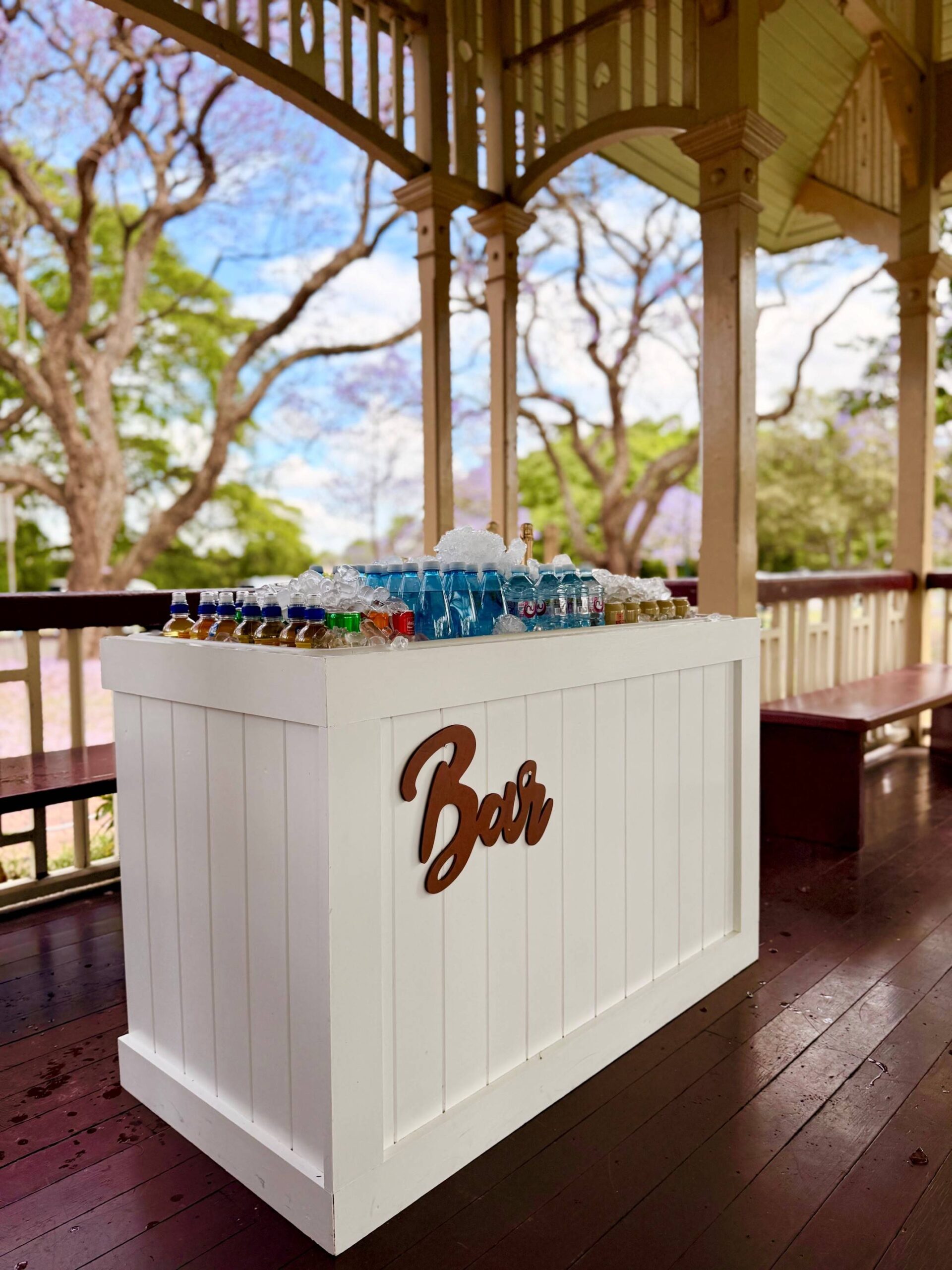 wedding outdoor drink bar Brisbane